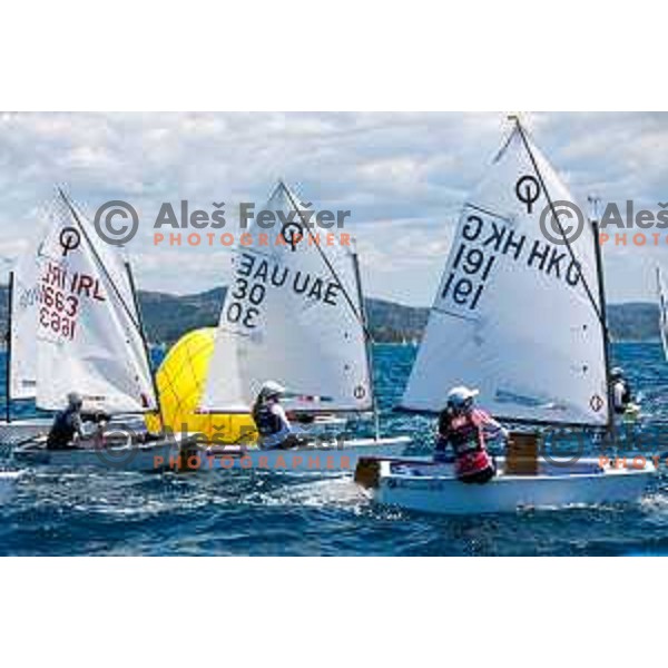 First day of sailing competition at 2025 Optimist World Championship in Portoroz, Slovenia on June 28, 2025
