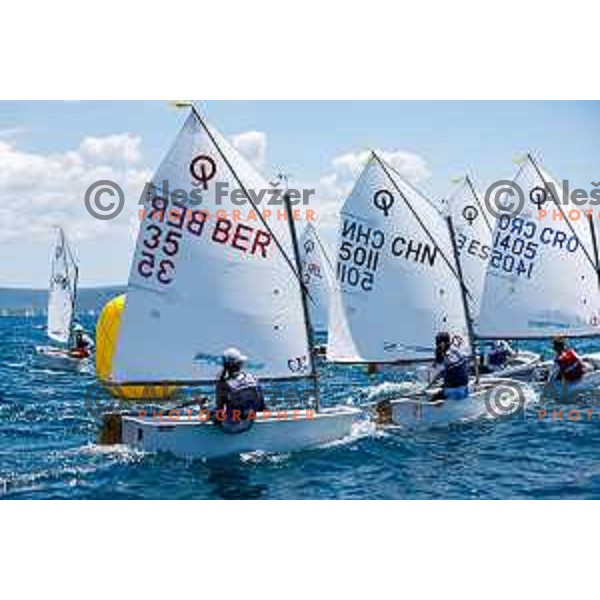 First day of sailing competition at 2025 Optimist World Championship in Portoroz, Slovenia on June 28, 2025