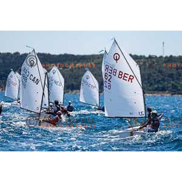 First day of sailing competition at 2025 Optimist World Championship in Portoroz, Slovenia on June 28, 2025