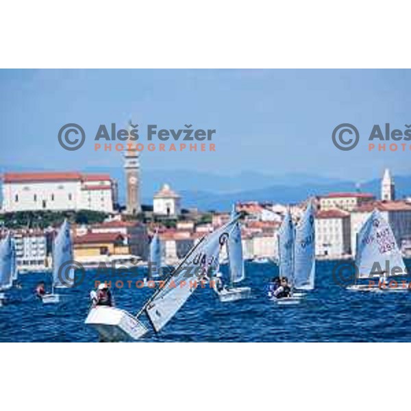 First day of sailing competition at 2025 Optimist World Championship in Portoroz, Slovenia on June 28, 2025