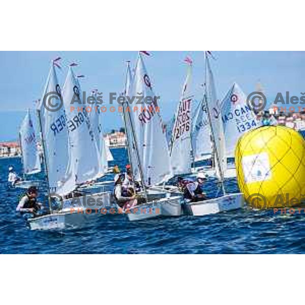 First day of sailing competition at 2025 Optimist World Championship in Portoroz, Slovenia on June 28, 2025