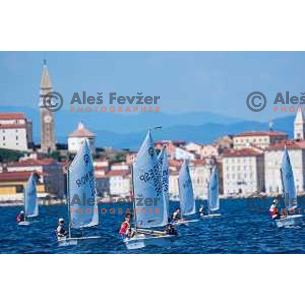 First day of sailing competition at 2025 Optimist World Championship in Portoroz, Slovenia on June 28, 2025