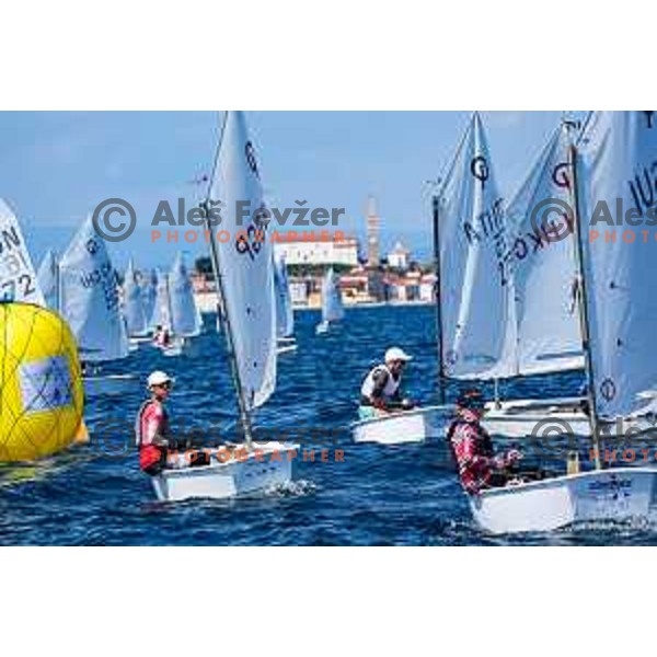 First day of sailing competition at 2025 Optimist World Championship in Portoroz, Slovenia on June 28, 2025