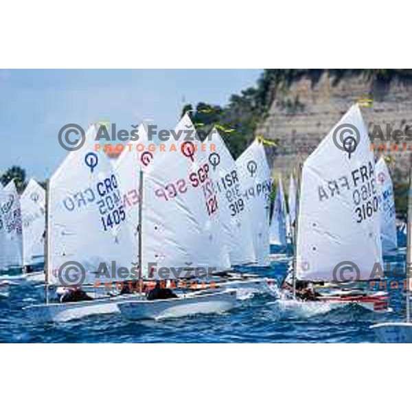 First day of sailing competition at 2025 Optimist World Championship in Portoroz, Slovenia on June 28, 2025