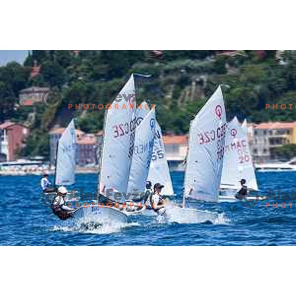 First day of sailing competition at 2025 Optimist World Championship in Portoroz, Slovenia on June 28, 2025