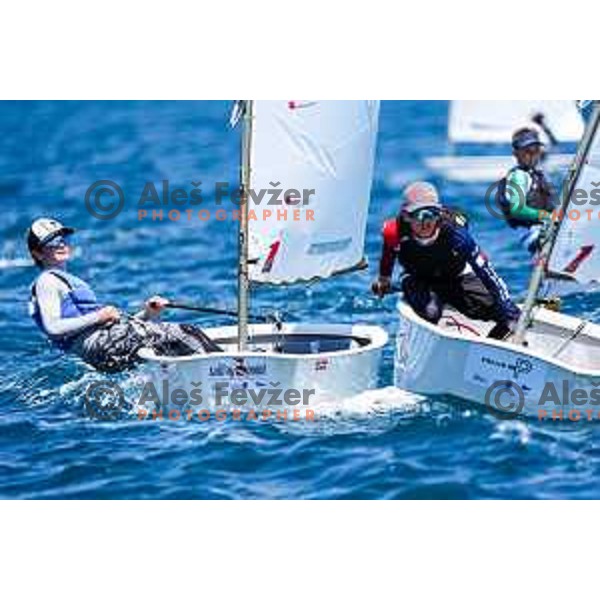 First day of sailing competition at 2025 Optimist World Championship in Portoroz, Slovenia on June 28, 2025