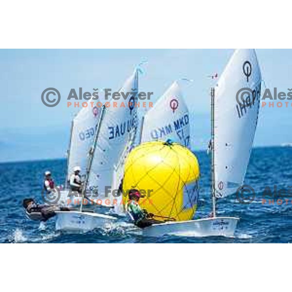First day of sailing competition at 2025 Optimist World Championship in Portoroz, Slovenia on June 28, 2025