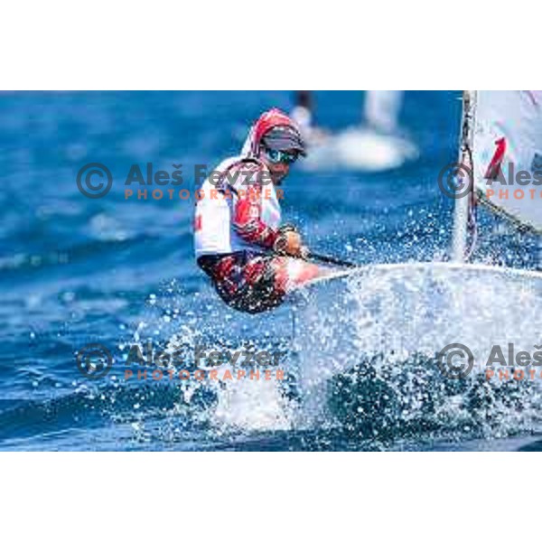 First day of sailing competition at 2025 Optimist World Championship in Portoroz, Slovenia on June 28, 2025