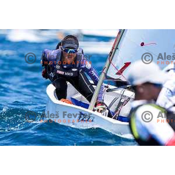 First day of sailing competition at 2025 Optimist World Championship in Portoroz, Slovenia on June 28, 2025
