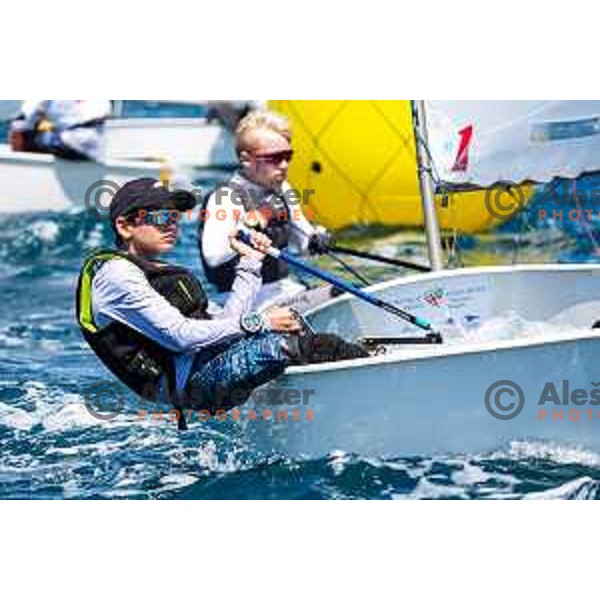 First day of sailing competition at 2025 Optimist World Championship in Portoroz, Slovenia on June 28, 2025