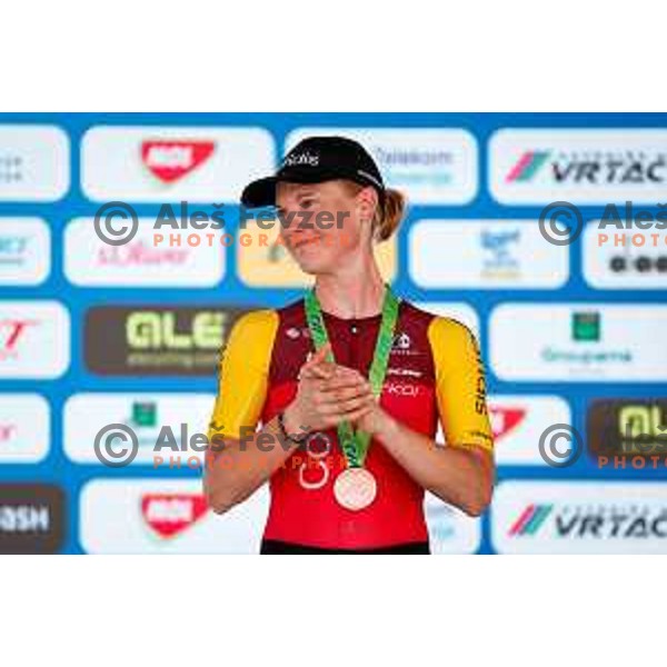 Spela Kern during Slovenian Cycling Championships 2025 in Celje, Slovenia on June 29, 2025.