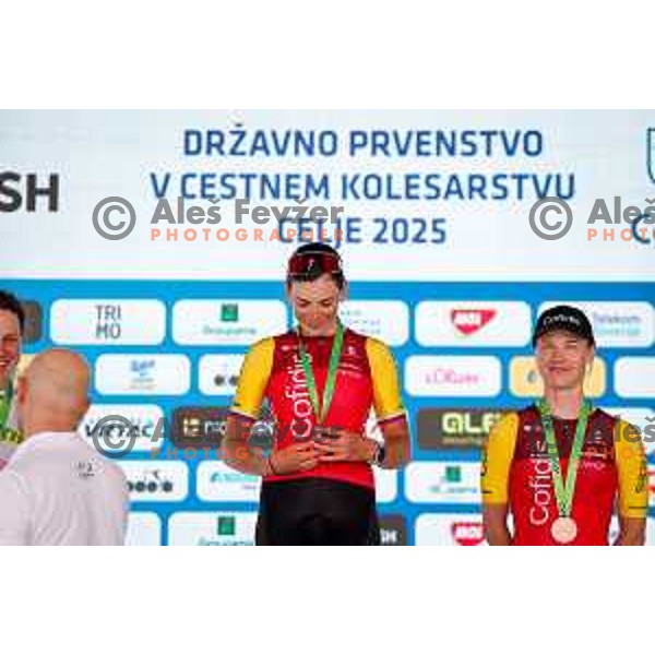 Eugenija Bujak during Slovenian Cycling Championships 2025 in Celje, Slovenia on June 29, 2025.