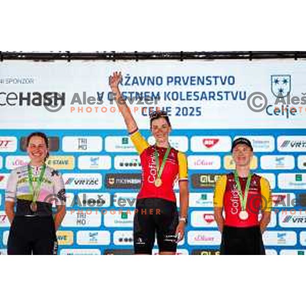 Eugenija Bujak during Slovenian Cycling Championships 2025 in Celje, Slovenia on June 29, 2025.