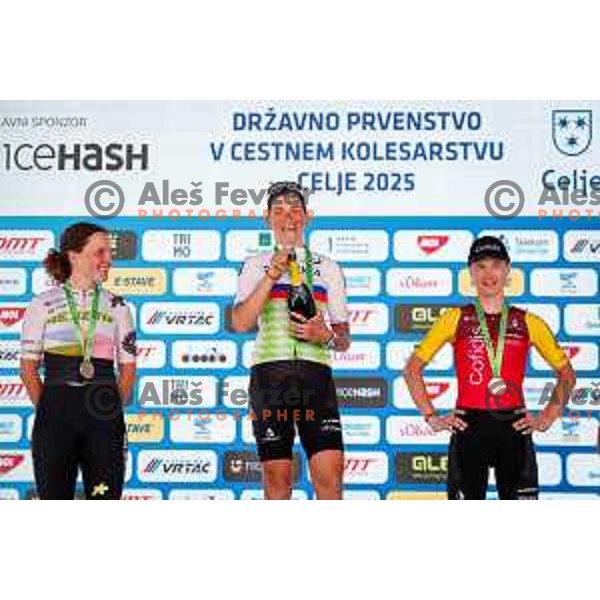 Eugenija Bujak during Slovenian Cycling Championships 2025 in Celje, Slovenia on June 29, 2025.