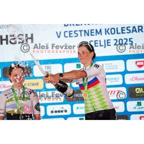 Eugenija Bujak during Slovenian Cycling Championships 2025 in Celje, Slovenia on June 29, 2025.