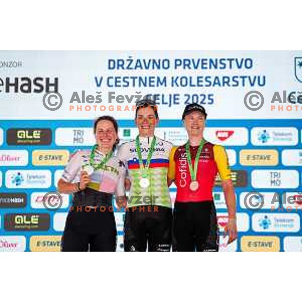 Eugenija Bujak during Slovenian Cycling Championships 2025 in Celje, Slovenia on June 29, 2025.