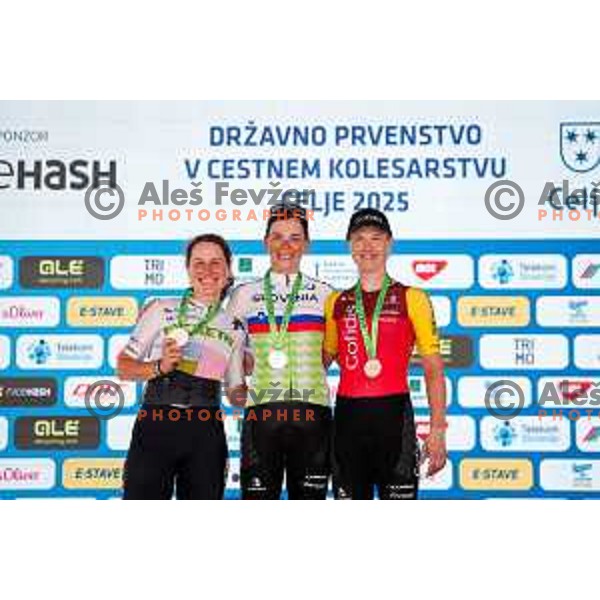 Eugenija Bujak during Slovenian Cycling Championships 2025 in Celje, Slovenia on June 29, 2025.