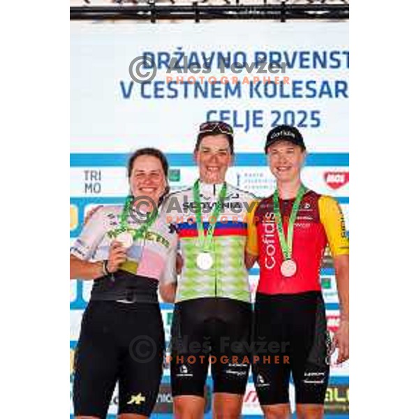 Eugenija Bujak during Slovenian Cycling Championships 2025 in Celje, Slovenia on June 29, 2025.