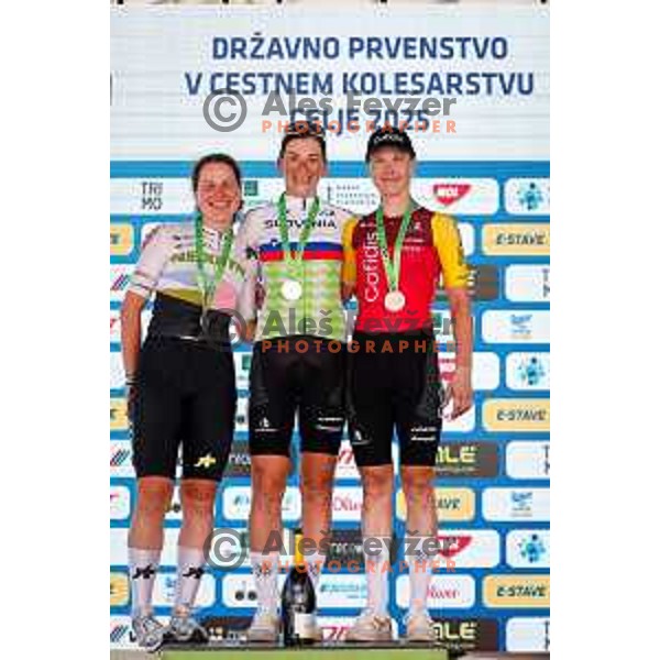 Eugenija Bujak during Slovenian Cycling Championships 2025 in Celje, Slovenia on June 29, 2025.