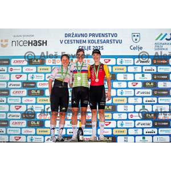 Eugenija Bujak during Slovenian Cycling Championships 2025 in Celje, Slovenia on June 29, 2025.