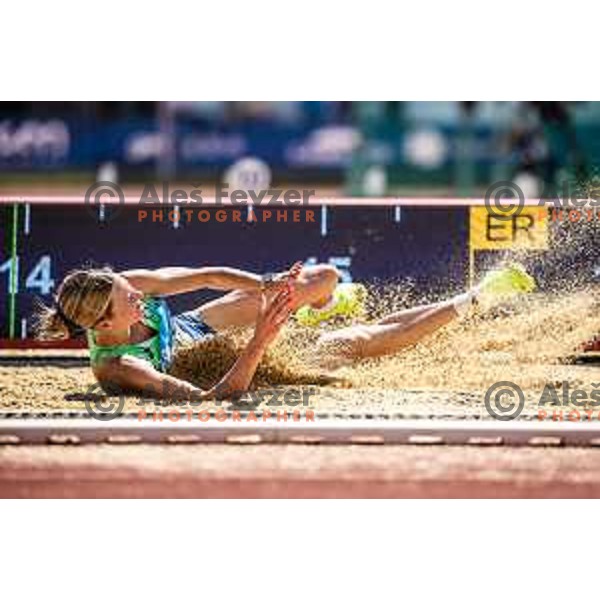 Neja Fillipic in action during Day 2 of European Athletics Team Championship 2025 2nd Division in Stadium Poljane, Maribor, Slovenia on June 29, 2025. Photo: Jure Banfi