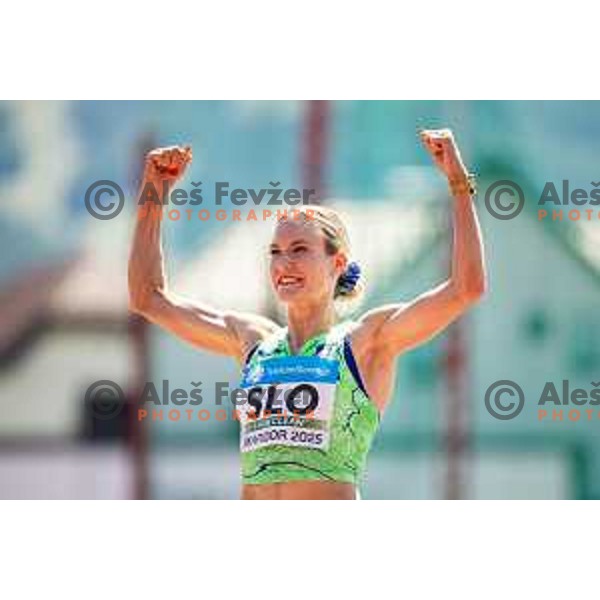 Neja Fillipic in action during Day 2 of European Athletics Team Championship 2025 2nd Division in Stadium Poljane, Maribor, Slovenia on June 29, 2025. Photo: Jure Banfi