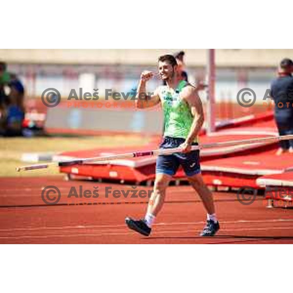 Luka Zupanc in action during Day 2 of European Athletics Team Championship 2025 2nd Division in Stadium Poljane, Maribor, Slovenia on June 29, 2025. Photo: Jure Banfi
