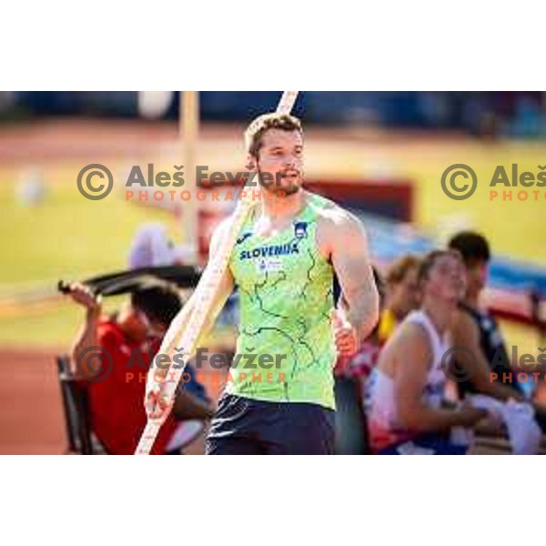 Luka Zupanc in action during Day 2 of European Athletics Team Championship 2025 2nd Division in Stadium Poljane, Maribor, Slovenia on June 29, 2025. Photo: Jure Banfi