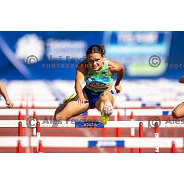 Nika Glojnaric in action during Day 2 of European Athletics Team Championship 2025 2nd Division in Stadium Poljane, Maribor, Slovenia on June 29, 2025. Photo: Jure Banfi