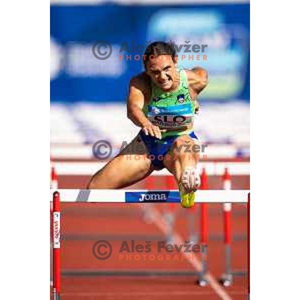 Nika Glojnaric in action during Day 2 of European Athletics Team Championship 2025 2nd Division in Stadium Poljane, Maribor, Slovenia on June 29, 2025. Photo: Jure Banfi