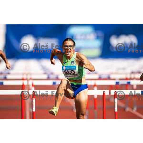 Nika Glojnaric in action during Day 2 of European Athletics Team Championship 2025 2nd Division in Stadium Poljane, Maribor, Slovenia on June 29, 2025. Photo: Jure Banfi