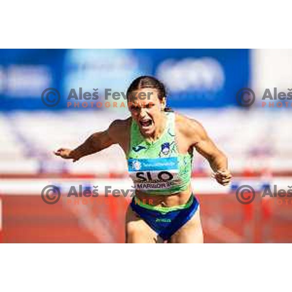 Nika Glojnaric in action during Day 2 of European Athletics Team Championship 2025 2nd Division in Stadium Poljane, Maribor, Slovenia on June 29, 2025. Photo: Jure Banfi