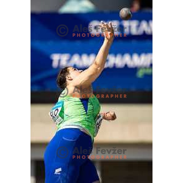 Nusa Luznik in action during Day 2 of European Athletics Team Championship 2025 2nd Division in Stadium Poljane, Maribor, Slovenia on June 29, 2025. Photo: Jure Banfi
