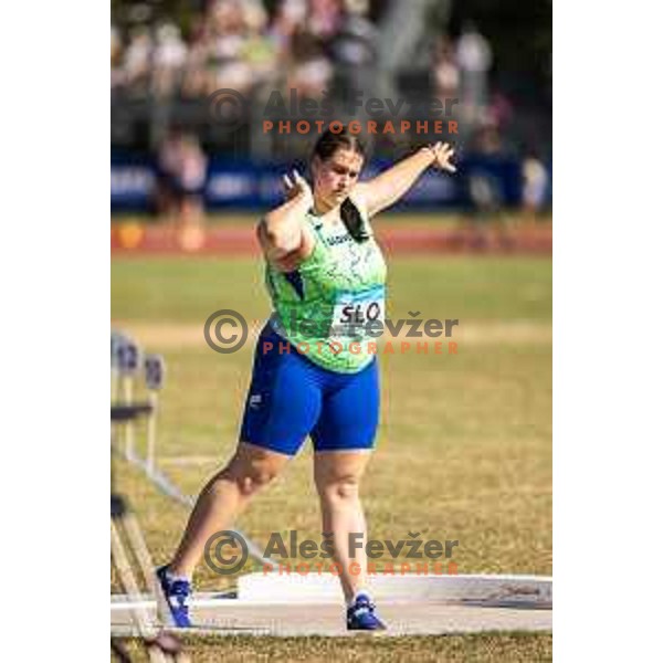 Nusa Luznik in action during Day 2 of European Athletics Team Championship 2025 2nd Division in Stadium Poljane, Maribor, Slovenia on June 29, 2025. Photo: Jure Banfi