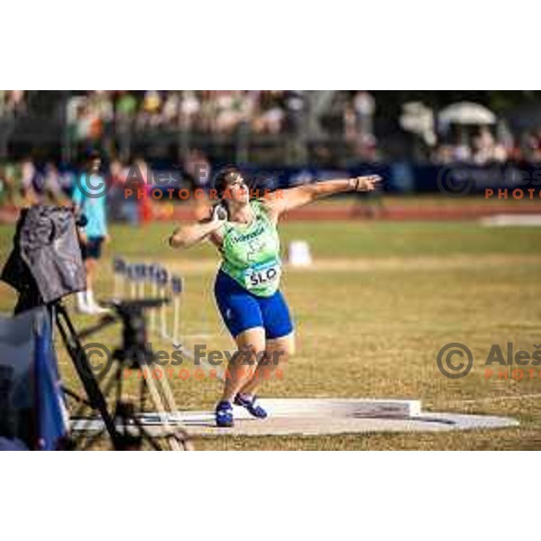Nusa Luznik in action during Day 2 of European Athletics Team Championship 2025 2nd Division in Stadium Poljane, Maribor, Slovenia on June 29, 2025. Photo: Jure Banfi