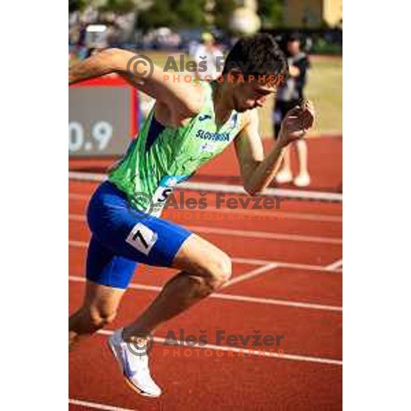 Jan Vukovic in action during Day 2 of European Athletics Team Championship 2025 2nd Division in Stadium Poljane, Maribor, Slovenia on June 29, 2025. Photo: Jure Banfi
