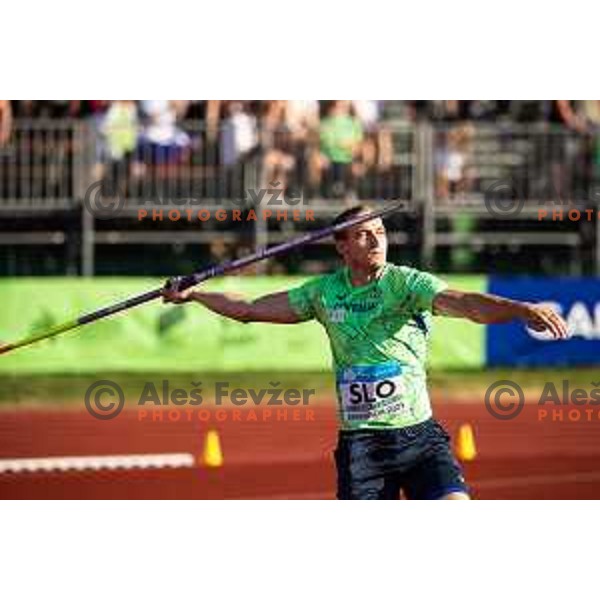 Anze Durjava in action during Day 2 of European Athletics Team Championship 2025 2nd Division in Stadium Poljane, Maribor, Slovenia on June 29, 2025. Photo: Jure Banfi