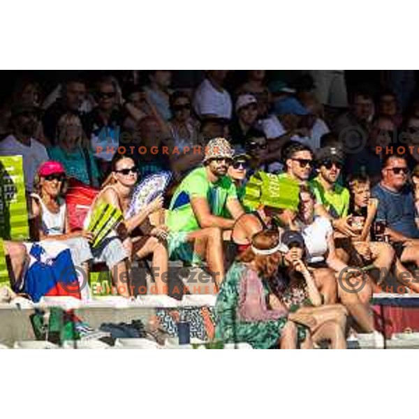 Spectators during Day 2 of European Athletics Team Championship 2025 2nd Division in Stadium Poljane, Maribor, Slovenia on June 29, 2025. Photo: Jure Banfi