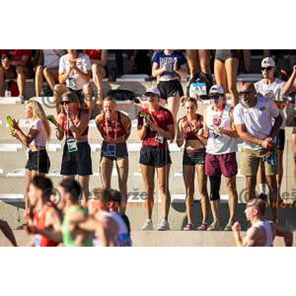 Spectators during Day 2 of European Athletics Team Championship 2025 2nd Division in Stadium Poljane, Maribor, Slovenia on June 29, 2025. Photo: Jure Banfi