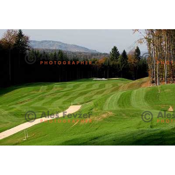 Otocec golf course, Slovenia. Building of second nine holes, which due to be opened in 2009. Photos are taken 14.10.2008 