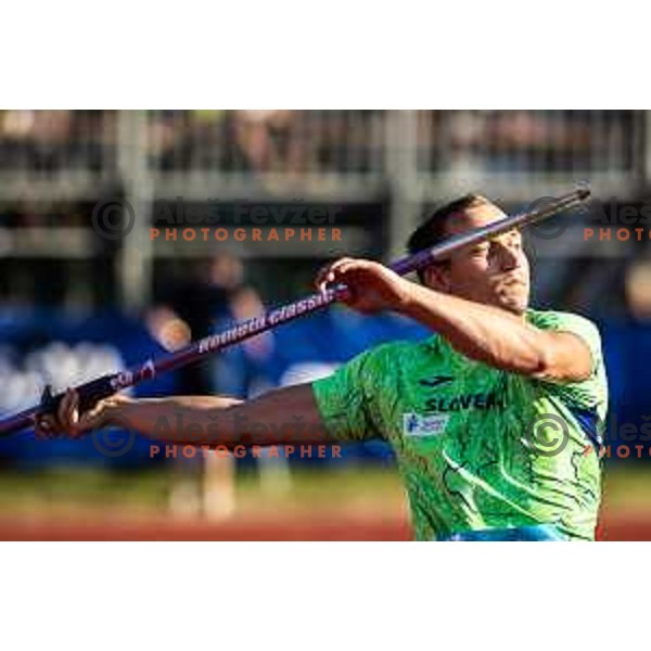 Anze Durjava in action during Day 2 of European Athletics Team Championship 2025 2nd Division in Stadium Poljane, Maribor, Slovenia on June 29, 2025. Photo: Jure Banfi