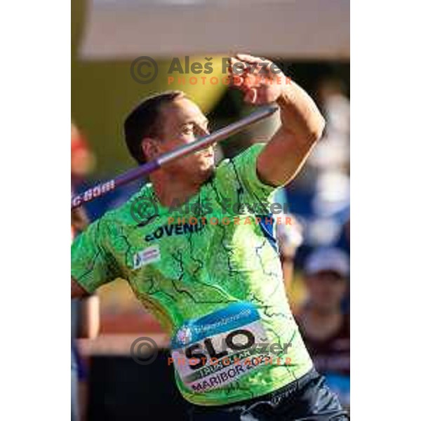 Anze Durjava in action during Day 2 of European Athletics Team Championship 2025 2nd Division in Stadium Poljane, Maribor, Slovenia on June 29, 2025. Photo: Jure Banfi