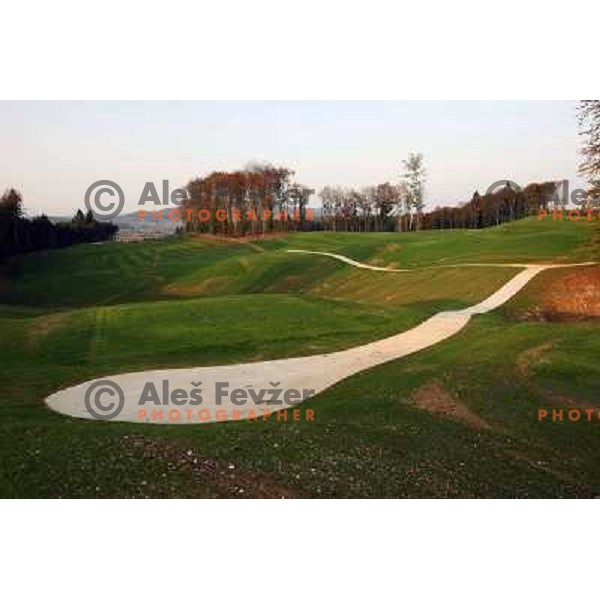 Otocec golf course, Slovenia. Building of second nine holes, which due to be opened in 2009. Photos are taken 14.10.2008 