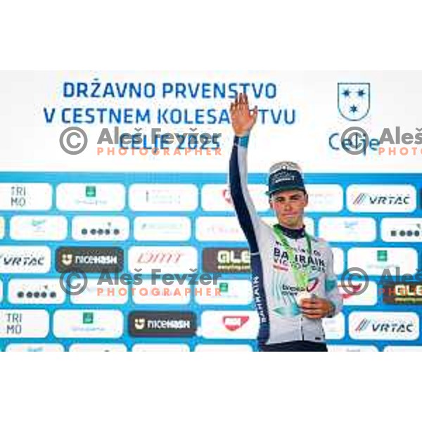 Matevz Govekar during Slovenian Cycling Championships 2025 in Celje, Slovenia on June 29, 2025.