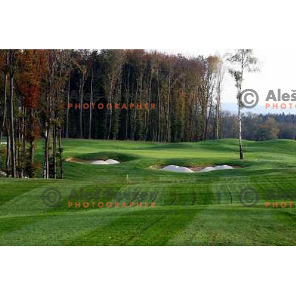 Otocec golf course, Slovenia. Building of second nine holes, which due to be opened in 2009. Photos are taken 14.10.2008 