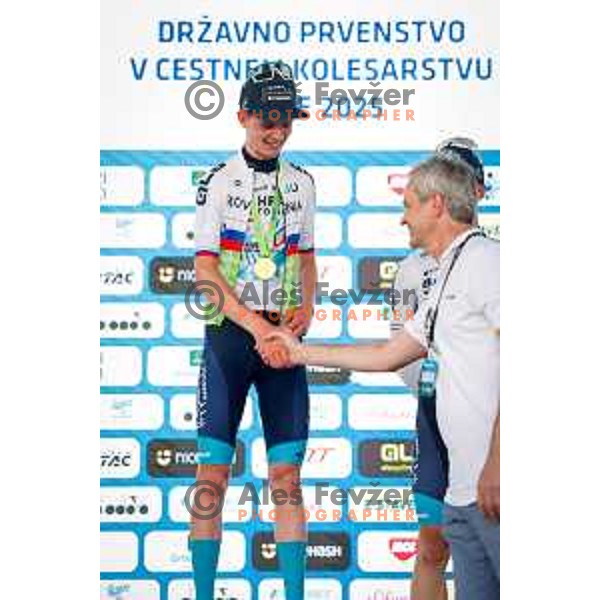 Jakob Omrzel during Slovenian Cycling Championships 2025 in Celje, Slovenia on June 29, 2025.