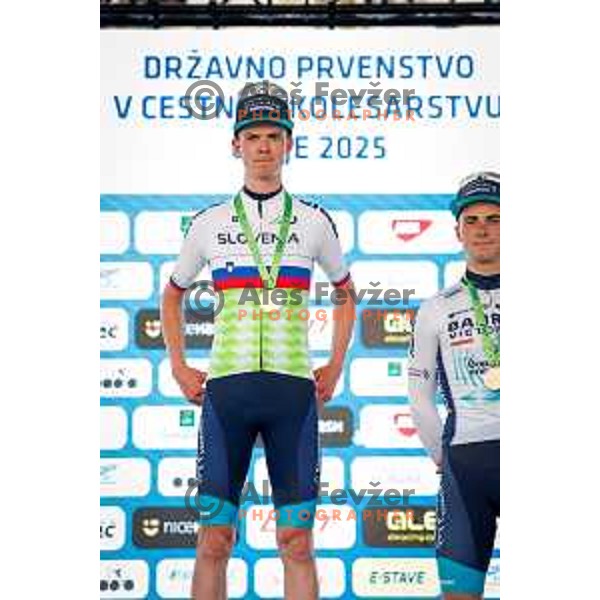 Jakob Omrzel during Slovenian Cycling Championships 2025 in Celje, Slovenia on June 29, 2025.