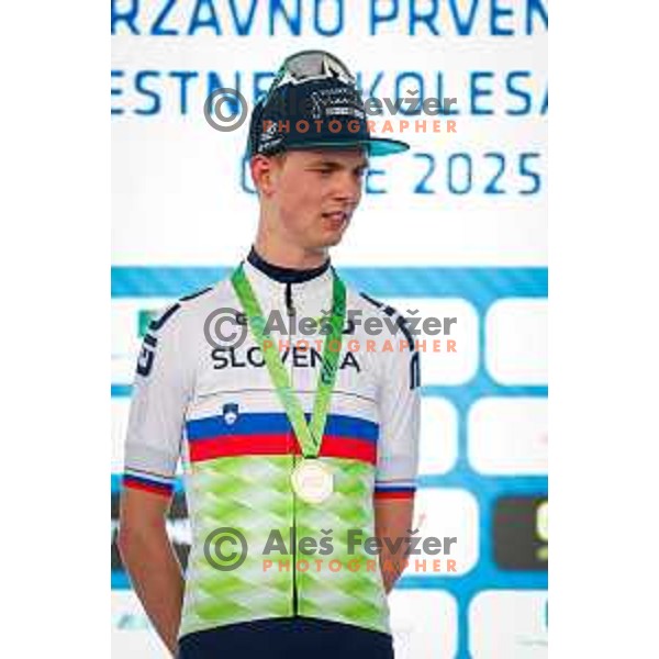 Jakob Omrzel during Slovenian Cycling Championships 2025 in Celje, Slovenia on June 29, 2025.
