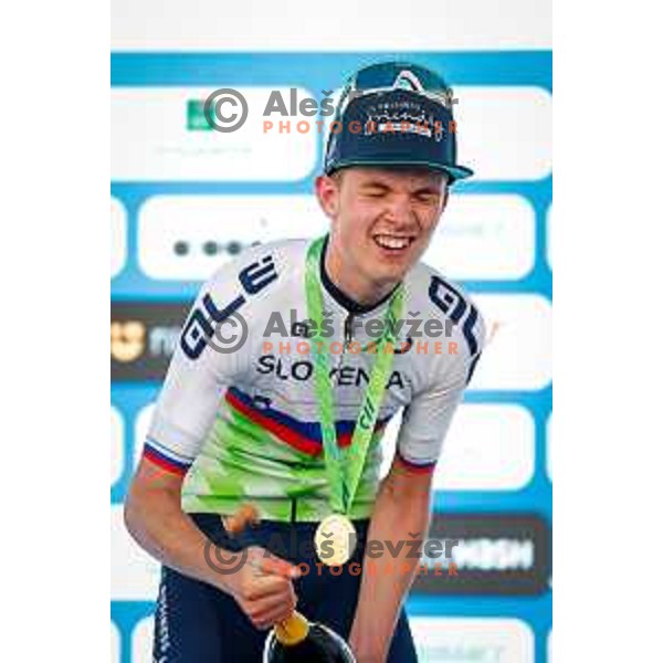 Jakob Omrzel during Slovenian Cycling Championships 2025 in Celje, Slovenia on June 29, 2025.