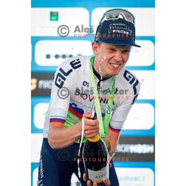 Jakob Omrzel during Slovenian Cycling Championships 2025 in Celje, Slovenia on June 29, 2025.